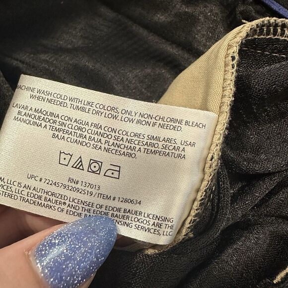 Eddie Bauer First Ascent Cargo Shorts Mens Size 36x9.5 Khaki Belted - Picture 6 of 6